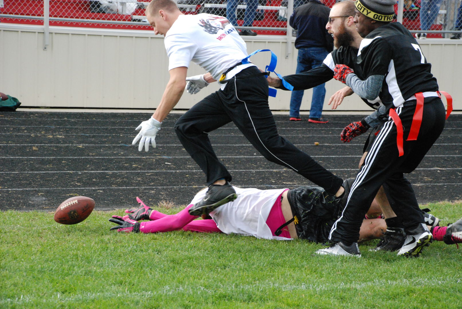 West Allis Star defenders break up a pass