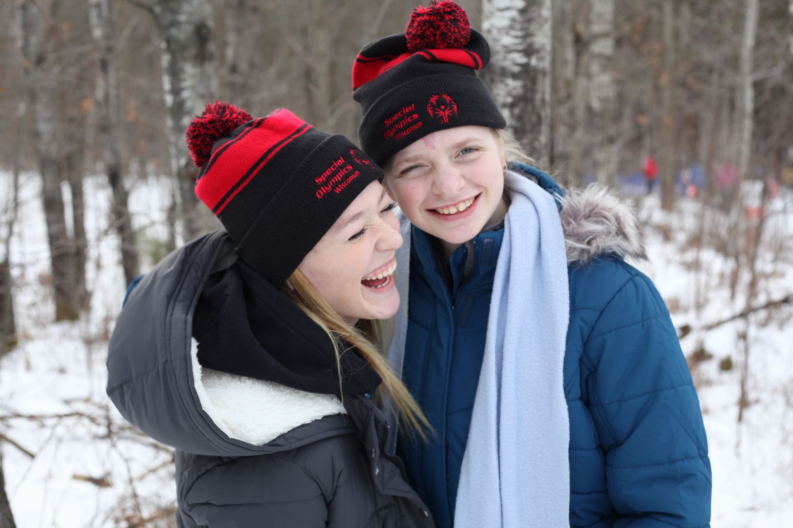 Roehrig (L) with her friend, SOWI athlete and Columbus High student Jira Janisch