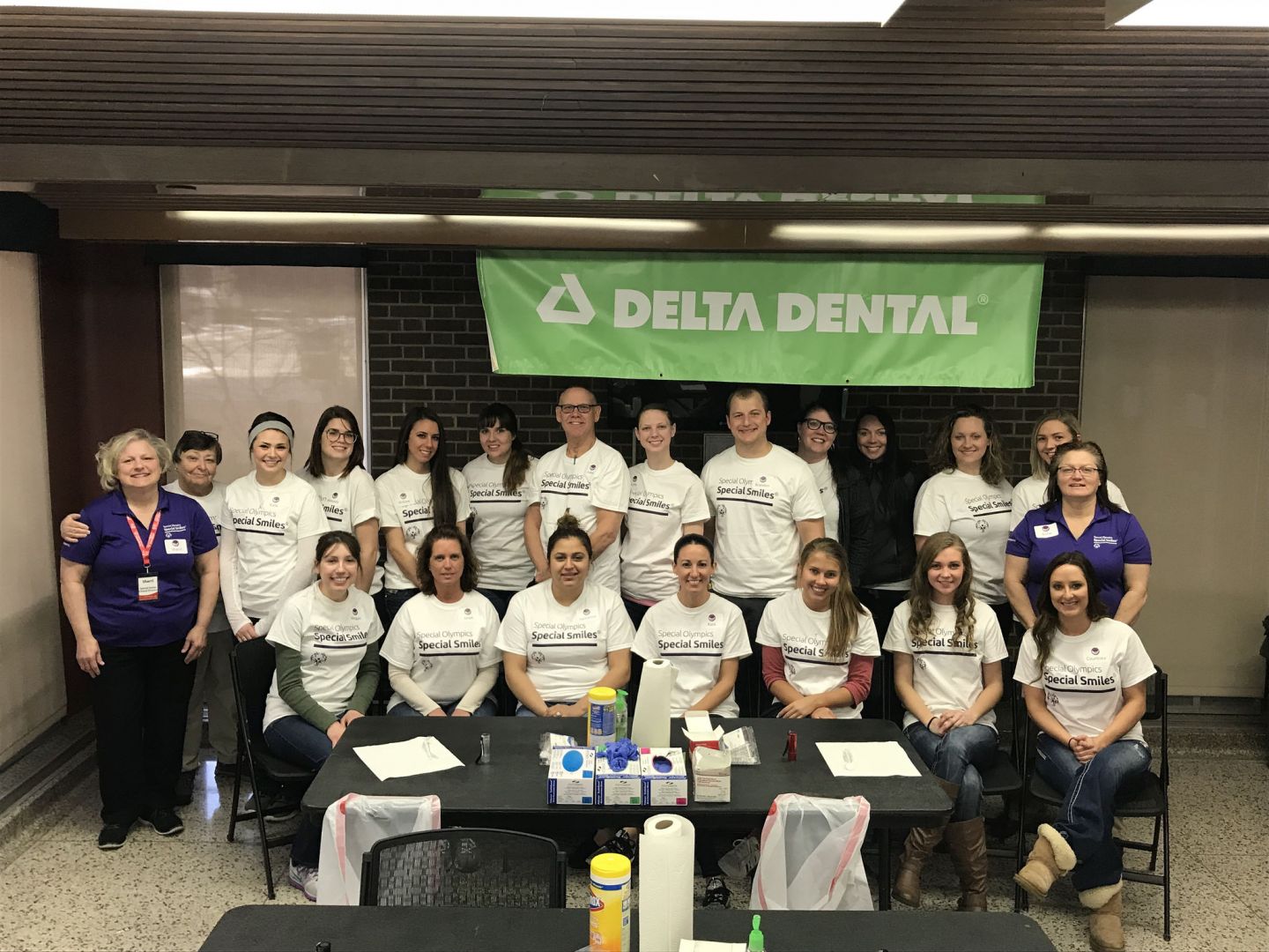 The volunteers of Special Smiles at the 2018 Indoor Sports Tournament