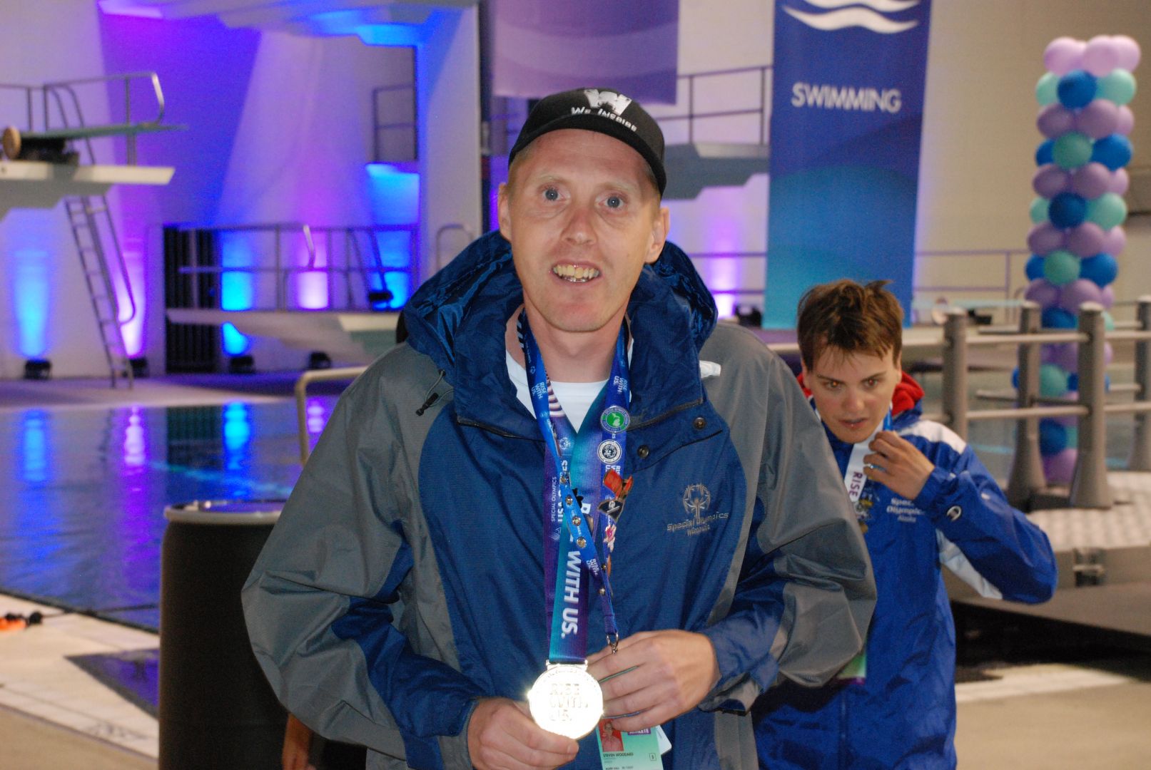 Steve Woodard with his new gold medal