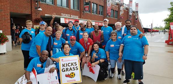 The SOWI group at Toyota Park for the Unified Cup