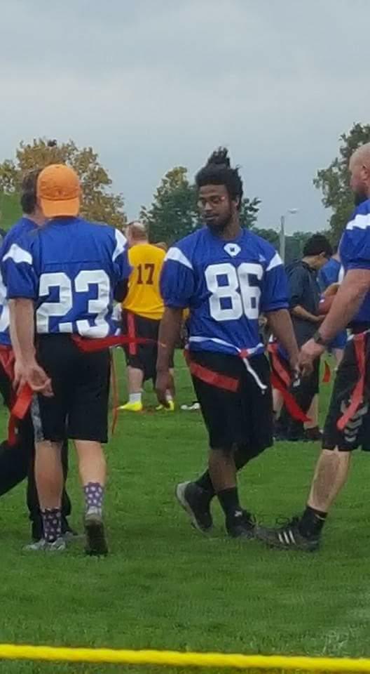 Kendrick (86) at the 2017 State Flag Football Tournament