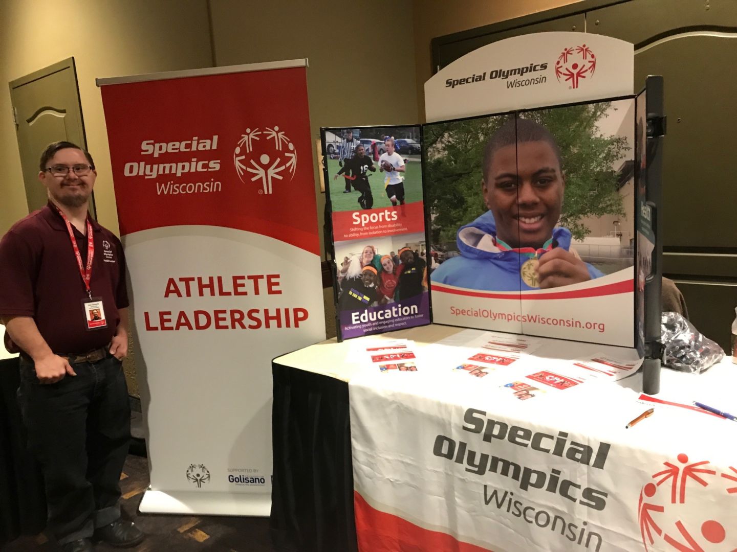 Athlete Leader Cole Cleworth represents SOWI at SelfDetermination