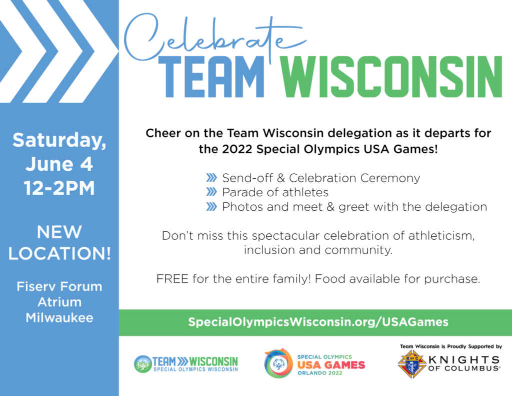 Team Wisconsin SendOff Celebration Special Olympics Wisconsin