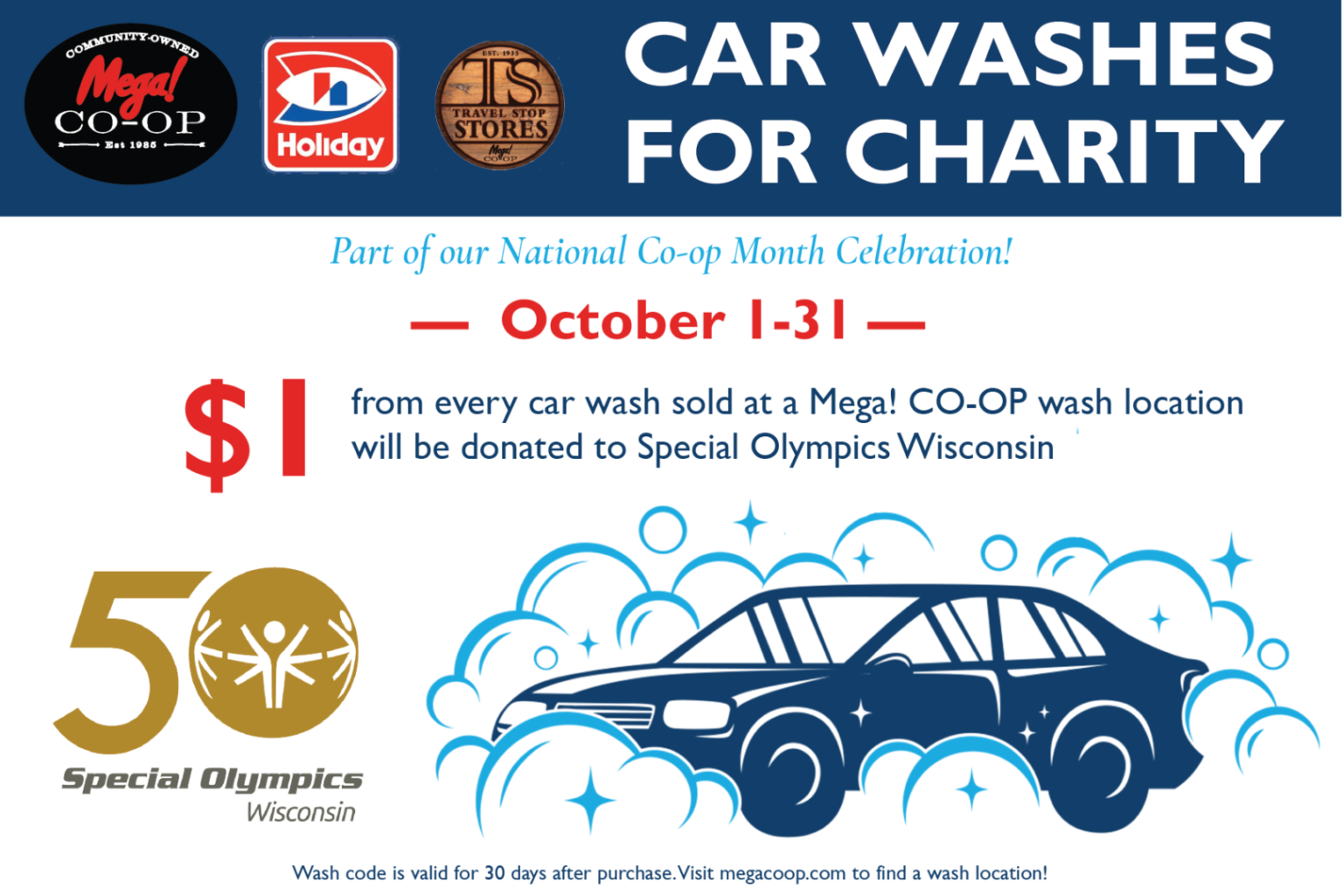 Mega! Coop Car Washes for Charity Special Olympics Wisconsin Mega! Coop Car Washes for Charity Special Olympics Wisconsin